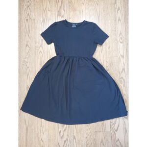 ASOS Mamalicious Womens Maternity 2 Mini Smock Tshirt Dress Black EUC Minimalist